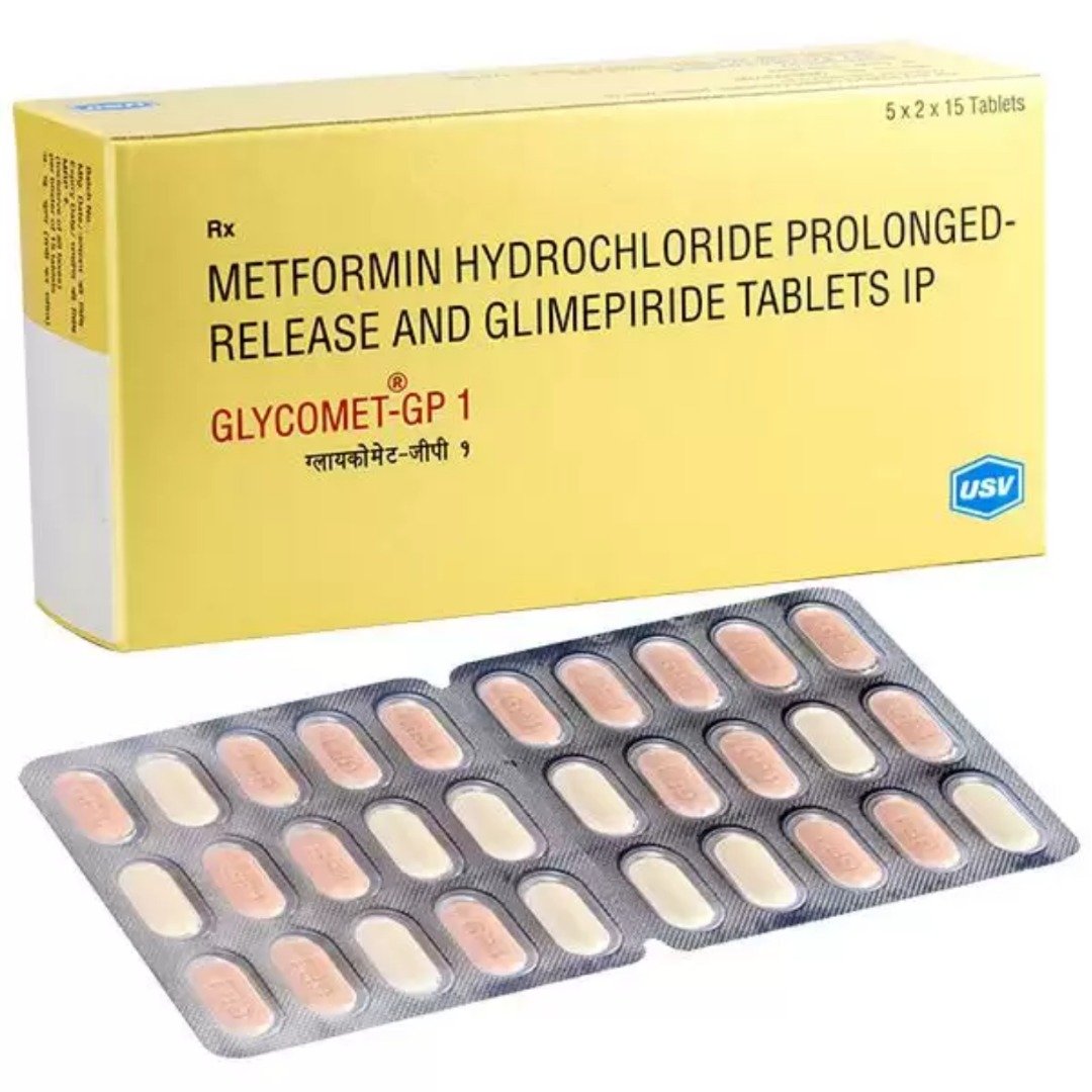 Glycomet GP 1mg/500mg Tablet